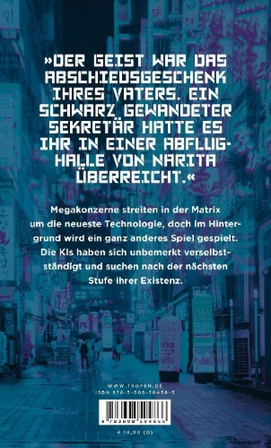 Buchcover und Innenansicht für das Buch: Mona Lisa Overdrive