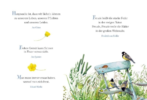 Buchcover und Innenansicht für das Buch: Beginne jeden Tag mit einem Lächeln