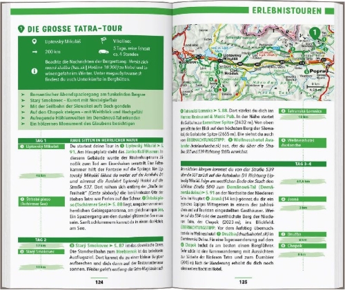 Buchcover und Innenansicht für das Buch: MARCO POLO Reiseführer Slowakei
