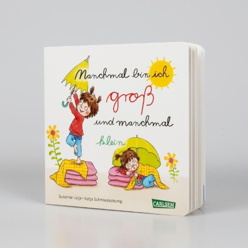 Buchcover und Innenansicht für das Buch: Manchmal bin ich groß ... und manchmal klein