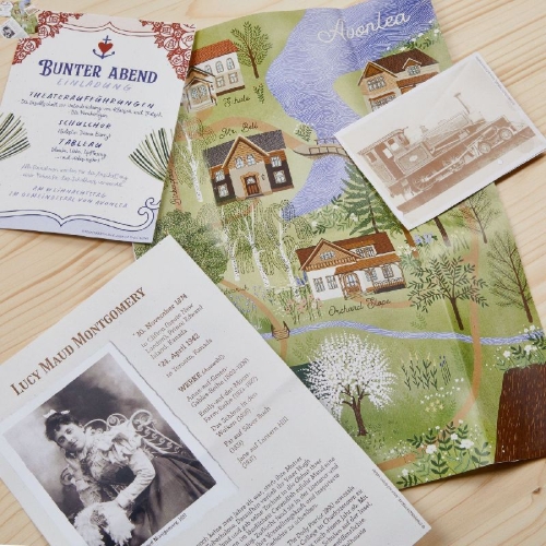 Buchcover und Innenansicht für das Buch: Anne auf Green Gables