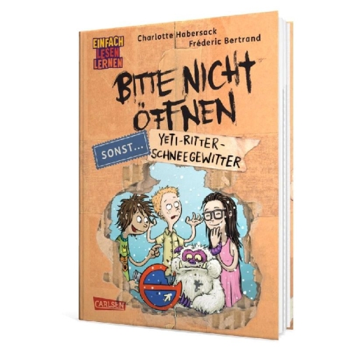Buchcover und Innenansicht für das Buch: Bitte nicht öffnen, sonst ... 1: Yeti-Ritter-Schneegewitter