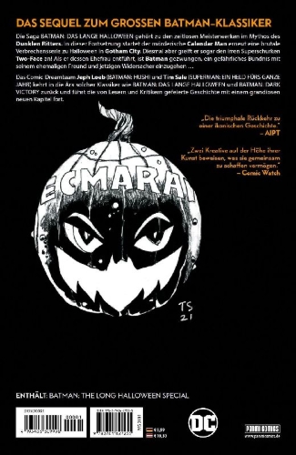 Buchcover und Innenansicht für das Buch: Batman: The Long Halloween Special