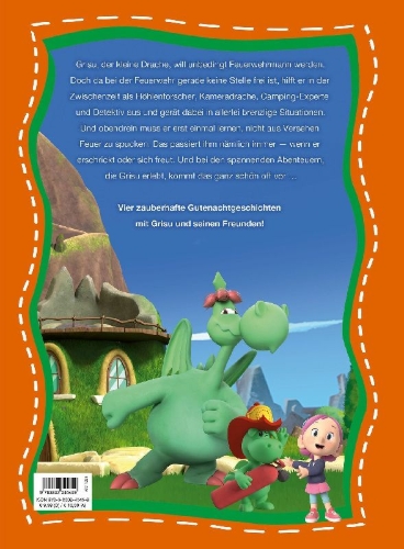 Buchcover und Innenansicht für das Buch: Grisu Der kleine Drache: Meine liebsten Gutenachtgeschichten
