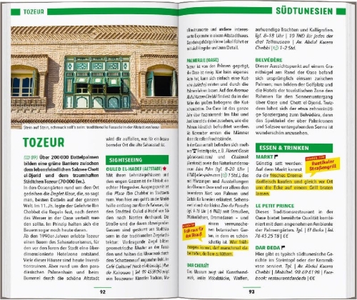 Buchcover und Innenansicht für das Buch: MARCO POLO Reiseführer Tunesien