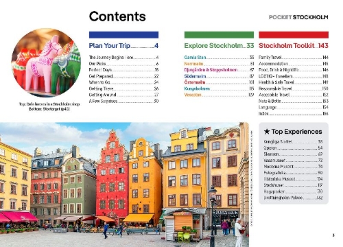 Buchcover und Innenansicht für das Buch: Lonely Planet Pocket Stockholm