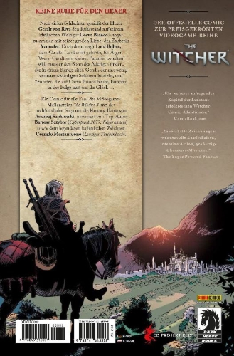 Buchcover und Innenansicht für das Buch: The Witcher: Corvo Bianco