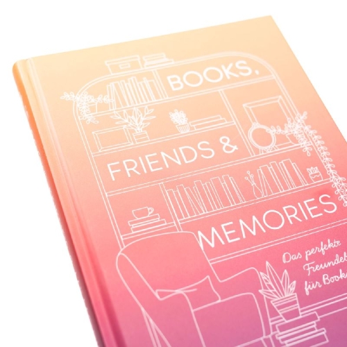 Buchcover und Innenansicht für das Buch: Friends, Books & Memories