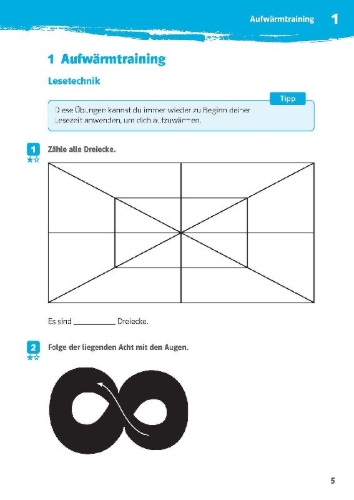 Buchcover und Innenansicht für das Buch: Klett 10-Minuten-Training Deutsch Texte lesen und verstehen 5. Klasse