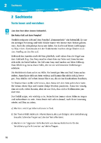 Buchcover und Innenansicht für das Buch: Klett 10-Minuten-Training Deutsch Texte lesen und verstehen 5. Klasse