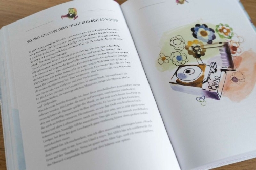 Buchcover und Innenansicht für das Buch: Es wird Zeit - Das Tagebuch zum Klagen, Lachen, Klügerwerden