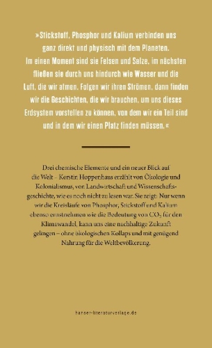 Buchcover und Innenansicht für das Buch: Die Salze der Erde