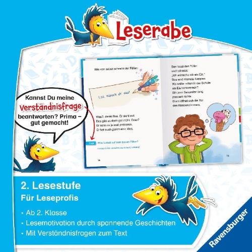 Buchcover und Innenansicht für das Buch: Der Zauberfüller - Leserabe ab 2. Klasse - Erstlesebuch für Kinder ab 7 Jahren