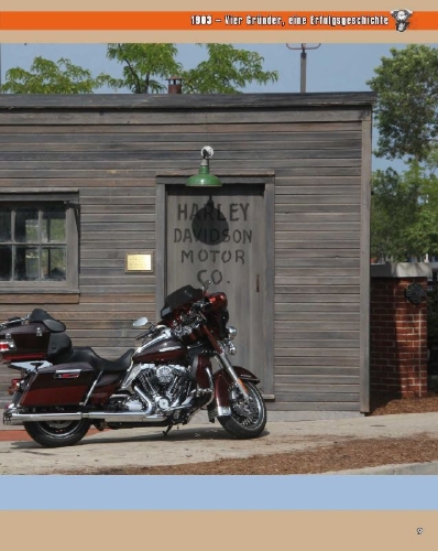 Buchcover und Innenansicht für das Buch: Harley-Davidson