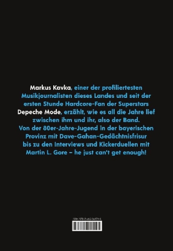 Buchcover und Innenansicht für das Buch: Markus Kavka über Depeche Mode