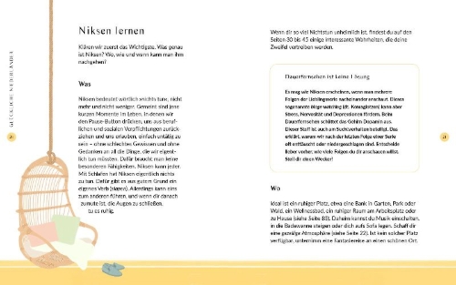 Buchcover und Innenansicht für das Buch: Niksen: The Dutch Art of Doing Nothing