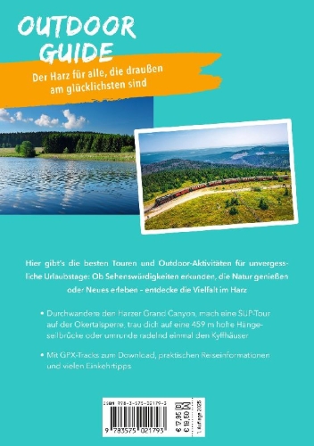 Buchcover und Innenansicht für das Buch: MARCO POLO OUTDOOR GUIDE Reiseführer Harz