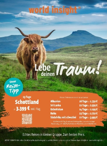 Buchcover und Innenansicht für das Buch: DUMONT Bildatlas Schottland
