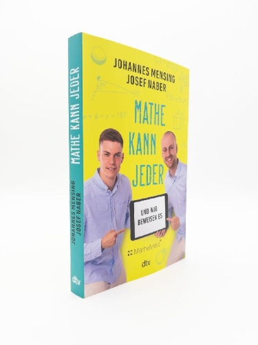 Buchcover und Innenansicht für das Buch: Mathe kann jeder - und wir beweisen es
