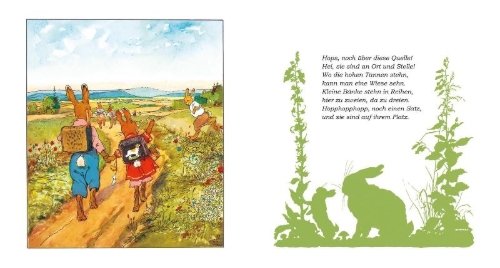 Buchcover und Innenansicht für das Buch: Die Häschenschule 1: Ein lustiges Bilderbuch