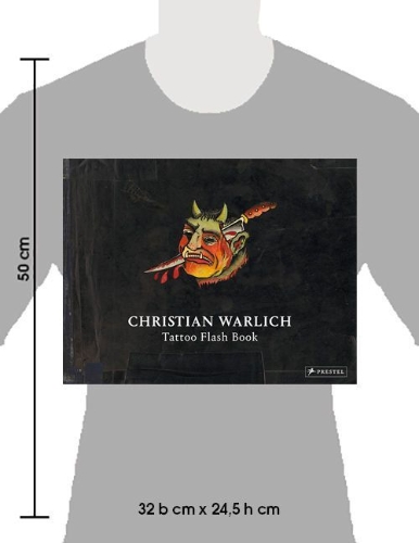 Buchcover und Innenansicht für das Buch: Christian Warlich. Tattoo Flash Book (dt./engl.)