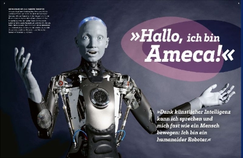 Buchcover und Innenansicht für das Buch: WAS IST WAS Roboter. Helfer mit Superkräften