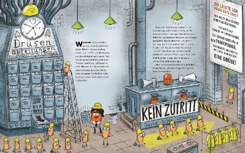 Buchcover und Innenansicht für das Buch: The Gland Factory