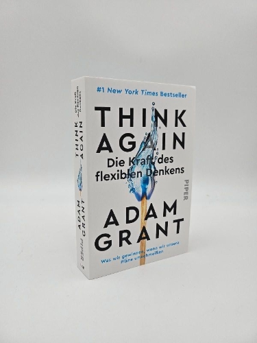 Buchcover und Innenansicht für das Buch: Think Again. The Power of Knowing What You Don't Know