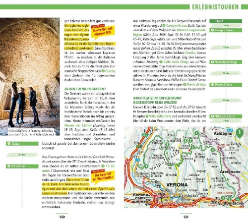 Buchcover und Innenansicht für das Buch: MARCO POLO Reiseführer Venetien & Friaul, Verona, Padua, Triest