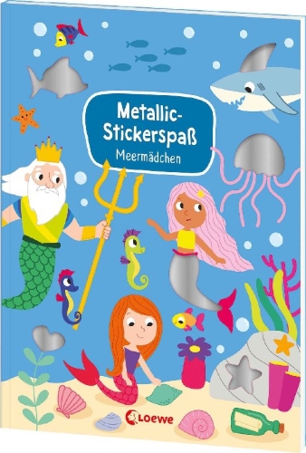 Buchcover und Innenansicht für das Buch: Mes Autocollants Scintillants - Les Sirènes