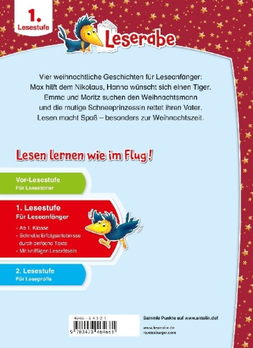 Buchcover und Innenansicht für das Buch: Leserabe Sonderausgaben - Die schönsten Erstlesegeschichten Weihnachten