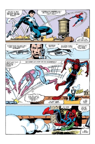 Buchcover und Innenansicht für das Buch: Amazing Spider-Man (1963) 129; Amazing Spider-Man Annual (1964) 15; Punisher (1986) 1; Punisher War Journal (1988) 1; Punisher War Zone (1992) 1; Punisher Kills the Marvlel Universe (1995) 1; Punisher (2000) 1; Punisher (2011) 1; Punisher (2016) 13; u.a.