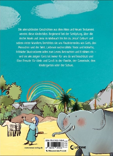 Buchcover und Innenansicht für das Buch: Meine schönste Kinderbibel