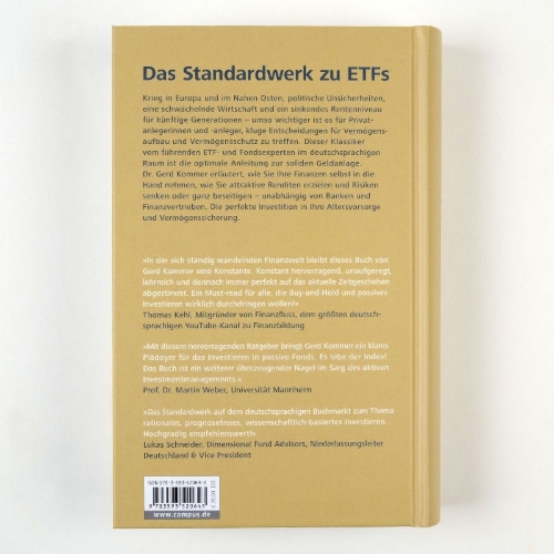 Buchcover und Innenansicht für das Buch: Souverän investieren mit Indexfonds und ETFs
