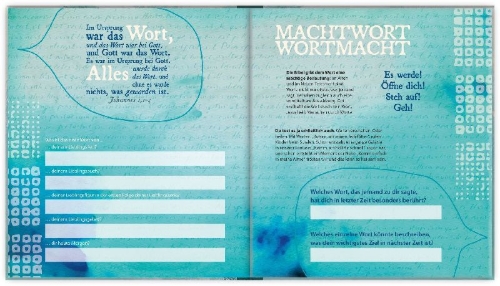 Buchcover und Innenansicht für das Buch: MACH[t] JETZT! Konfirmation