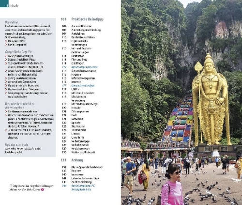 Buchcover und Innenansicht für das Buch: Reise Know-How CityTrip Kuala Lumpur