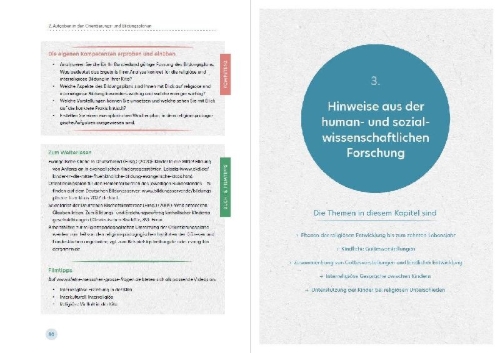 Buchcover und Innenansicht für das Buch: Religionspädagogik in der Kita
