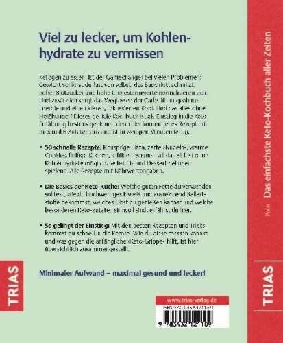 Buchcover und Innenansicht für das Buch: Das einfachste Keto-Kochbuch aller Zeiten