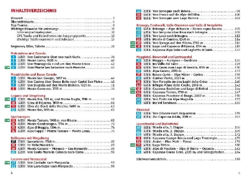 Buchcover und Innenansicht für das Buch: ROTHER Wanderführer Tessin