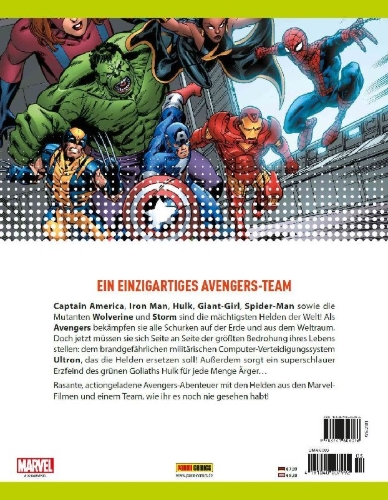 Buchcover und Innenansicht für das Buch: Marvel Adventures The Avengers 1-2