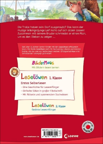 Buchcover und Innenansicht für das Buch: Leselöwen 1. Klasse - Der mutigste Wikinger der Welt