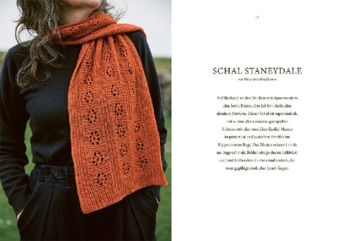 Buchcover und Innenansicht für das Buch: Grand Shetland Adventure Knits