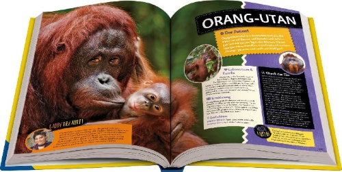 Buchcover und Innenansicht für das Buch: National Geographic Kids - Abenteuer einer Wildtierärztin