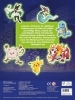 Buchcover und Innenansicht für das Buch: Pokémon: Der große Glow-in-the-Dark Stickerspaß: Stickern - Rätseln - Ausmalen
