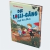 Buchcover und Innenansicht für das Buch: Die Lolli-Gäng jagt den Dieb