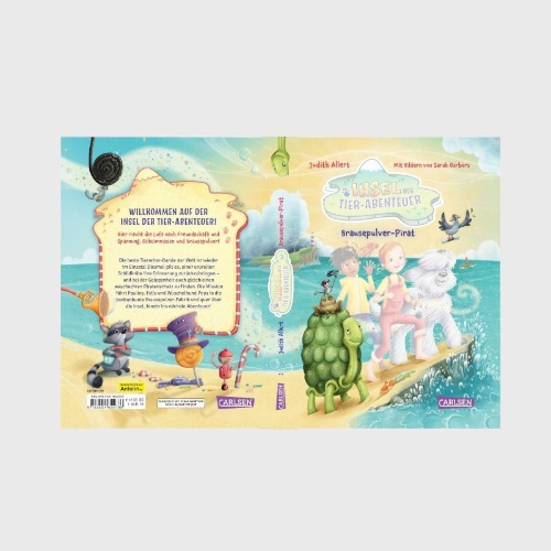 Buchcover und Innenansicht für das Buch: Insel der Tier-Abenteuer 3: Brausepulver-Pirat