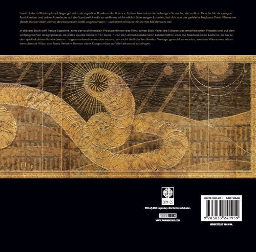 Buchcover und Innenansicht für das Buch: Hinter den Kulissen von Dune