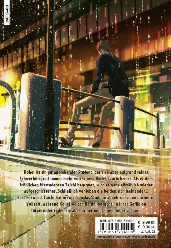 Buchcover und Innenansicht für das Buch: Hidamari ga Kikoeru Limit