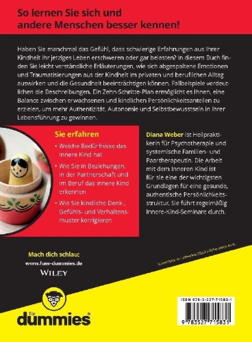 Buchcover und Innenansicht für das Buch: Das Innere Kind verstehen für Dummies