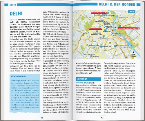 Buchcover und Innenansicht für das Buch: MARCO POLO Reiseführer Indien